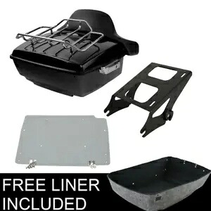 キングパック トランクマウントラックパッドプレート ハーレーツアーパック ストリートグライド 14-Upに適合 King Pack Trunk Mount Rack Pad Plate Fit For Harley Tour Pak Street Glide 14-Up 【並行輸入品】