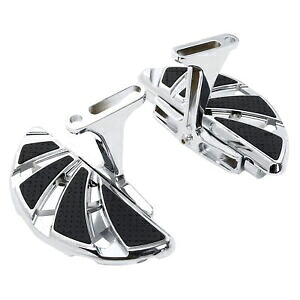 後部乗客フロアボードフットボードハーレーロードグライドキング 93-23 クロームに適合 Rear Passenger Floorboard Foot board Fit For Harley Road Glide King 93-23 Chrome 【並行輸入品】