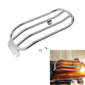 クローム ソロ シート 荷物ラック ハーレー ソフテイル FLFB FLFBS FXBR FXBRS 18-Upに適合 Chrome Solo Seat Luggage Rack Fit For Harley Softail FLFB FLFBS FXBR FXBRS 18-Up 【並行輸入品】