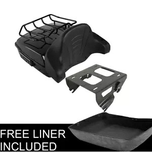 チョップドパック トランクパッド ソロマウント ハーレーツアーパック ロードグライド 14-24 ブラックに適合 Chopped Pack Trunk Pad Solo Mount Fit For Harley Tour Pak Road Glide 14-24 Black 【並行輸入品】