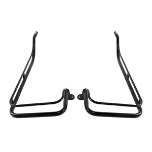 ブラックハードサドルバッグガードレール ハーレーツーリングロードグライドキング 09-13 米国に適合 Black Hard Saddlebag Guard Rails Fit For Harley Touring Road Glide King 09-13 US 【並行輸入品】