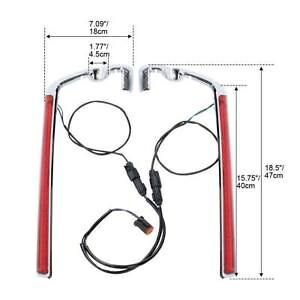 サドルバッグ LED サイドマーカー ライト レッド ハーレー ツーリング エレクトラグライド 14-23 に適合 Saddlebag LED Side Marker Light Red Fit For Harley Touring Electra Glide 14-23 【並行輸入品】 36,465円