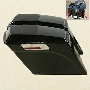 5インチ ストレッチサドルバッグ 6x9 スピーカー蓋付き ハーレーツーリングロードグライド 93-13用 5\