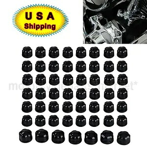 ダイヤモンド エンジン クラウン ボルト キャップ セット ハーレー ストリート グライド ソフテイル スプリンガー BLK用 Diamond Engine Crown Bolt Cap Set For Harley Street Glide Softail Springer BLK 【並行輸入品】