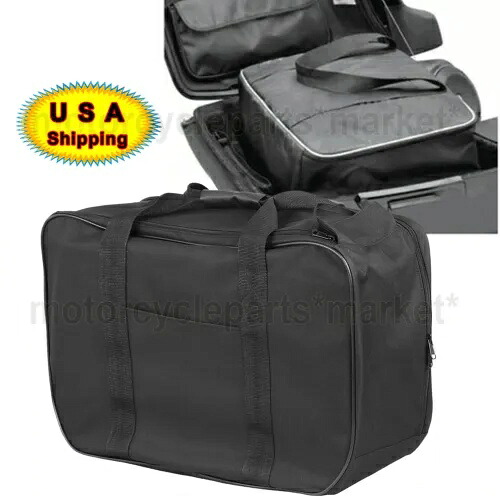 ブラック旅行荷物サドルバッグハーレーロードキング FLHRXS FLHR トライグライド 16-19 用 Black Travel Luggage Saddle Bag For Harley Road King FLHRXS FLHR Tri Glide 16-19 【並行輸入品】