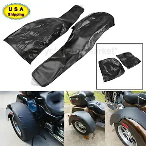 ブラック PU レザーフレームリアフェンダーブラハーレートライグライド FLHTCUTG FLHXXX に適合 Black PU Leather Flame Rear Fender Bra Fit For Harley Tri Glide FLHTCUTG FLHXXX 【並行輸入品】 39,325円