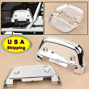 ハーレーツーリングダイナソフテイルFL用クロームパッセンジャーフットボードフロアボードカバー Chrome Passenger Footboard Floorboard Cover For Harley Touring Dyna Softail FL 【並行輸入品】
