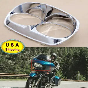 ヘッドライトベゼルしかめっ面アウターフェアリングハーレーロードグライド 98-13 オートバイ用 Headlight Bezel Scowl Outer Fairing Fit For Harley Road Glide 98-13 Motorcycle 【並行輸入品】