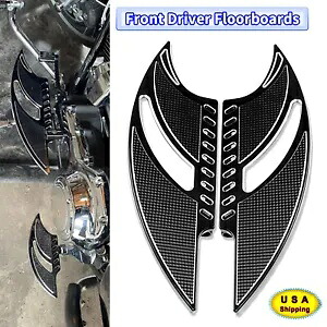 フロントドライバーフロアボードフットペグハーレーエレクトラグライドヘリテージソフテイルに適合 Front Driver Floorboards Foot Pegs Fit For Harley Electra Glide Heritage Softail 【並行輸入品】