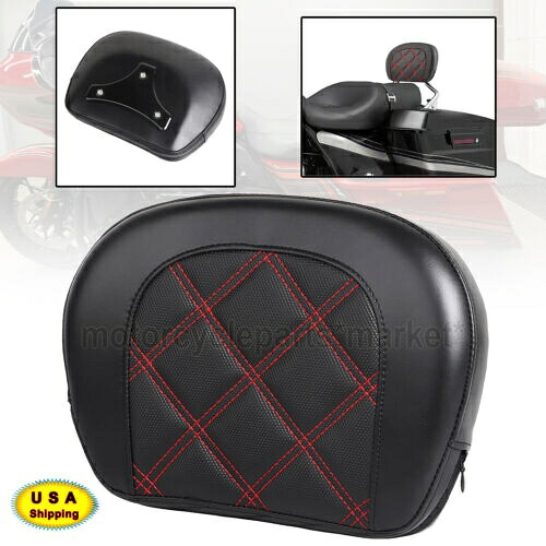 後部助手席シーシーバーバックレストパッドハーレーロードストリートグライドFLHTK FLHR用 Rear Passenger Sissy Bar Backrest Pad For Harley Road Street Glide FLHTK FLHR 【並行輸入品】