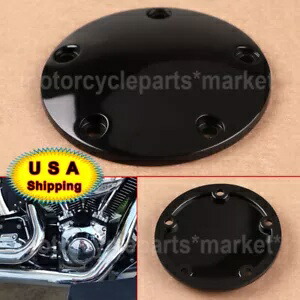 5穴スムーズタイミングポイントカバーハーレーツインカム99-17ダイナファットボーイソフテイル用 5-Holes Smooth Timing Points Cover For Harley Twin Cam 99-17 Dyna Fatboy Softail 【並行輸入品】