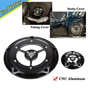 ブラックダービータイミングタイマーカバーハーレーロードキング FLHR ファットボーイ FLSTF 2001-2013 Black Derby Timing Timer Cover For Harley Road King FLHR Fat Boy FLSTF 2001-2013 【並行輸入品】