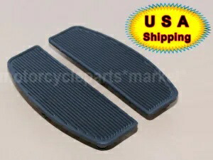 オートバイラバーフロントライダーフロアボードインサートハーレーツーリングロードキング米国用 Motorcycle Rubber Front Rider Floorboard Inserts For Harley Touring Road King US 【並行輸入品】