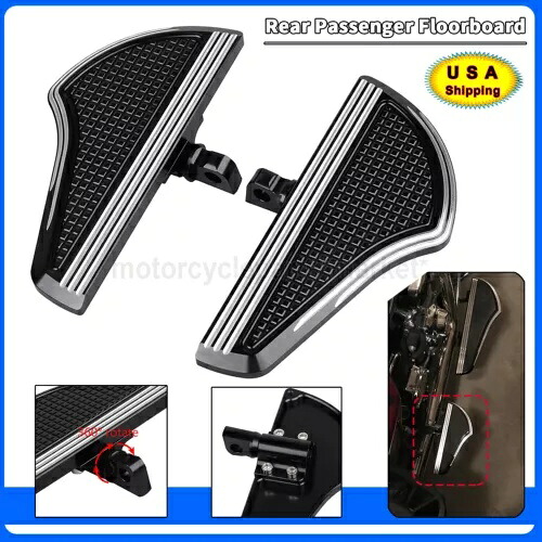 ハーレー エレクトラ トライ グライド ヘリテージ ソフテイル ファットボーイ用後部助手席フロアボード Rear Passenger Floorboards For Harley Electra Tri Glide Heritage Softail Fat Boy 【並行輸入品】