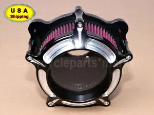 オートバイクリアエアクリーナーフィルターハーレーダイナ FXDWG FLD ロードグライドソフテイル用 Motorcycle Clear Air Cleaner Filter For Harley Dyna FXDWG FLD Road Glide Softail 【並行輸入品】