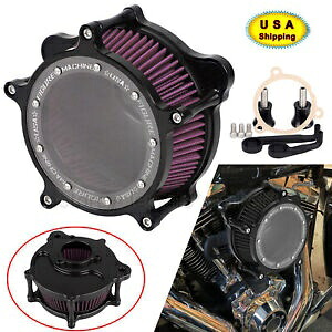 クリアエアクリーナーレッドインテークフィルターハーレーソフテイルロードストリートグライドFLHTK用 Clear Air Cleaner Red Intake Filter For Harley Softail Road Street Glide FLHTK 【並行輸入品】