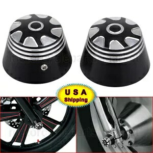 フロントアクスルキャップナットカバー ハーレーエレクトラグライド ロードキング FXSTB FXWG XL883 US用 Front Axle Cap Nut Covers for Harley Electra Glide Road King FXSTB FXWG XL883 US 【並行輸入品】