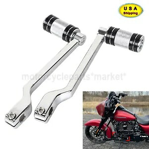 クロームヒールトゥシフトレバーシフターペグハーレーソフテイルウルトラリミテッドFLHX用 Chrome Heel Toe Shift Lever Shifter Peg For Harley Softail Ultra Limited FLHX 【並行輸入品】