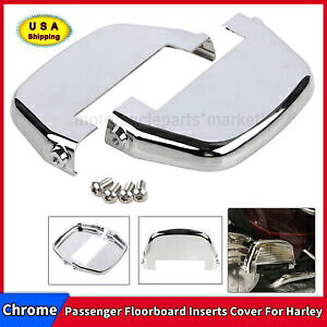 助手席フロアボードインサートカバークロームハーレーエレクトラロードグライドFLHR/X用 Passenger Floorboard Inserts Cover Chrome For Harley Electra Road Glide FLHR/X 【並行輸入品】