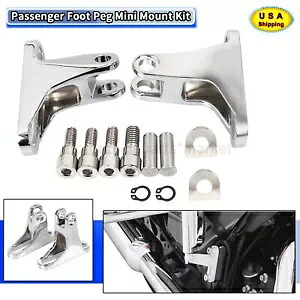 パッセンジャーフットペグミニマウントキットクロームハーレーエレクトラロードグライドFLHTK用 Passenger Foot Peg Mini Mount Kit Chrome For Harley Electra Road Glide FLHTK 【並行輸入品】