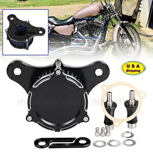 エアクリーナー ブルー インテークフィルター ハーレー ストリート グライド ロードキング ソフテイル FLHT/X用 Air Cleaner Blue Intake Filter For Harley Street Glide Road King Softail FLHT/X 【並行輸入品】