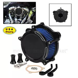 エアクリーナー ブルー インテークフィルター ハーレーストリート トライグライド ウルトラリミテッド FLHR用 Air Cleaner Blue Intake Filter For Harley Street Tri Glide Ultra Limited FLHR 【並行輸入品】