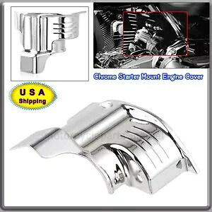 ハーレーエレクトラロードグライド FLHX FLHR FLHTC 用クロームスターターマウントエンジンカバー Chrome Starter Mount Engine Cover For Harley Electra Road Glide FLHX FLHR FLHTC 【並行輸入品】