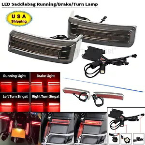 LED サドルバッグランブレーキターンライトハーレーロードエレクトラグライド CVO FLHTK FLHX LED Saddlebag Run Brake Turn Lights For Harley Road Electra Glide CVO FLHTK FLHX 【並行輸入品】