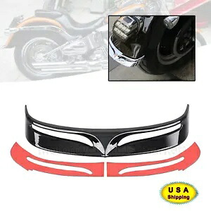 リアフェンダーエッジトリムチップトレーリング ABS プラスチックハーレーファットボーイ FLSTF 2007-2017 Rear Fender Edge Trim Tip Trailing ABS Plastic For Harley Fatboy FLSTF 2007-2017 【並行輸入品】