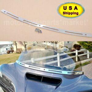 バットウィング フェアリング フロントガラス トリム ハーレー ストリート グライド ツーリングバイク 1996-2003 用 Batwing Fairing Windshield Trim for Harley Street Glide Touring Bike 1996-2003 【並行輸入品】
