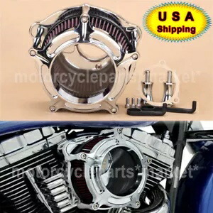 クローム クラリティ エア クリーナー インテーク フィルター ハーレー M8 ツーリング ソフテイル トライクに適合 Chrome Clarity Air Cleaner Intake Filter Fit For Harley M8 Touring Softail Trike 【並行輸入品】