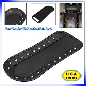 インディアン チーフ ヴィンテージ クラシック用 ブラック スタッズ リアフェンダー よだれかけスタッド ソロシート Black Studded Rear Fender Bib Studs Solo Seat For Indian Chief Vintage Classic 【並行輸入品】