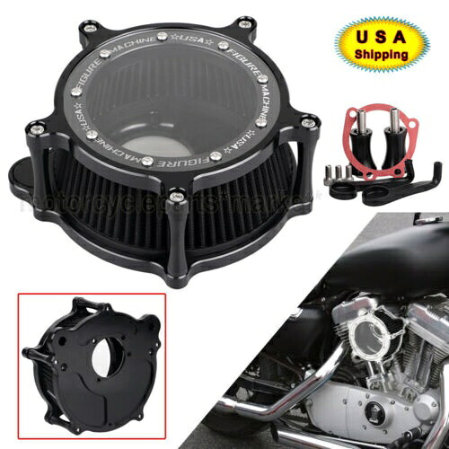 クラリティブラックエアクリーナーインテークフィルターハーレーダイナエレクトラグライドロードキング用 Clarity Black Air Cleaner Intake Filter For Harley Dyna Electra Glide Road King 【並行輸入品】