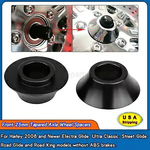 テーパーフロントアクスルホイールスペーサー Harley Electra Tri Street Glide FLHR FLTRX 用 Tapered Front Axle Wheel Spacers For Harley Electra Tri Street Glide FLHR FLTRX 【並行輸入品】