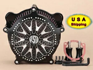 RSD ドットエアクリーナーインテークフィルターハーレーダイナスーパーグライドストリートボブ 93-16 RSD Dots Air Cleaner Intake Filter For Harley Dyna Super Glide Street Bob 93-16 【並行輸入品】