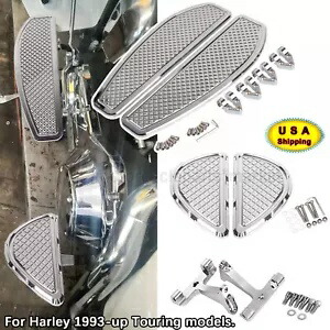 フロントドライバーリアパッセンジャーフロアボードブラケットキットハーレーツーリング1993以降用 Front Driver Rear Passenger Floorboard Bracket Kit For Harley Touring 1993-up 【並行輸入品】