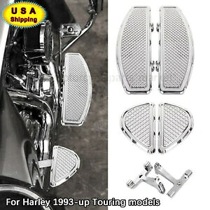 フロント&リア運転席助手席フロアボードフットペグブラケットハーレーツーリング用 Front & Rear Driver Passenger Floorboard Foot Pegs Bracket For Harley Touring 【並行輸入品】