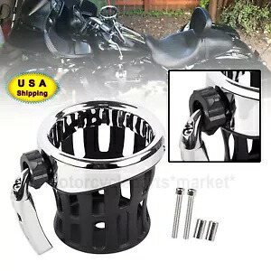 ハンドルバードリンクカップウォーターボトルホルダーマウントハーレーエレクトラストリートグライドXL用 Handlebar Drink Cup Water Bottle Holder Mount For Harley Electra Street Glide XL 【並行輸入品】