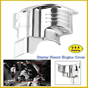 スターター マウント エンジン カバー クローム ハーレー エレクトラ ストリート ロード グライド FLHTC 米国用 Starter Mount Engine Cover Chrome For Harley Electra Street Road Glide FLHTC USA 【並行輸入品】