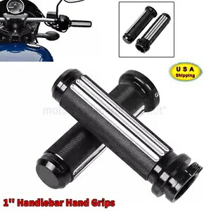 1 インチハンドルバーハンドグリップハーレーダイナエレクトラグライドロードキングデラックス FLSTN 1'' Handlebar Hand Grips For Harley Dyna Electra Glide Road King Deluxe FLSTN 【並行輸入品】