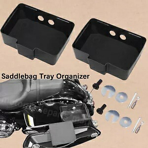L&R サドルバッグオーガナイザートレイツール収納ボックスハーレーロードキングエレクトラグライド用 L&R Saddlebag Organizer Tray Tool Storage Box For Harley Road King Electra Glide 【並行輸入品】