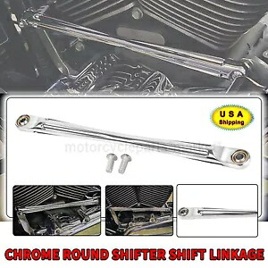 クロームラウンドシフターシフトリンケージハーレーツーリングファットボーイロードキンググライド用 Chrome Round Shifter Shift Linkage For Harley Touring Fat Boy Road King Glide 【並行輸入品】