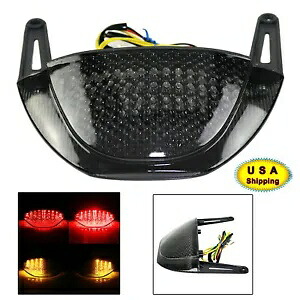 ホンダ CBR600RR 2007-2012 用ターンシグナル付き LED 統合ブレーキテールライト LED Integrated Brake Tail Light with Turn Signals For Honda CBR600RR 2007-2012 【並行輸入品】