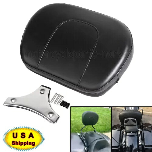 PU レザー シーシーバー バックレスト パッド ハーレー エレクトラ ストリート グライド ウルトラ リミテッド用 PU Leather Sissy Bar Backrest Pad For Harley Electra Street Glide Ultra Limited 【並行輸入品】