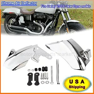 クロームミッドフレームエアディフレクタートリムヒートシールドカバーハーレーダイナFXD米国用 Chrome Mid Frame Air Deflector Trim Heat Shield Cover Fit For Harley Dyna FXD US 【並行輸入品】