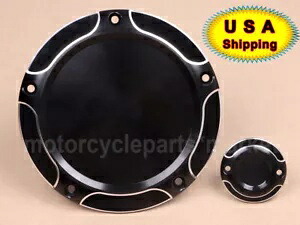CNC ダービー タイミング タイマー エンジン カバー ハーレー ツーリング ロード ストリート グライド キング 米国用 CNC Derby Timing Timer Engine Cover For Harley Touring Road Street Glide King US 【並行輸入品】