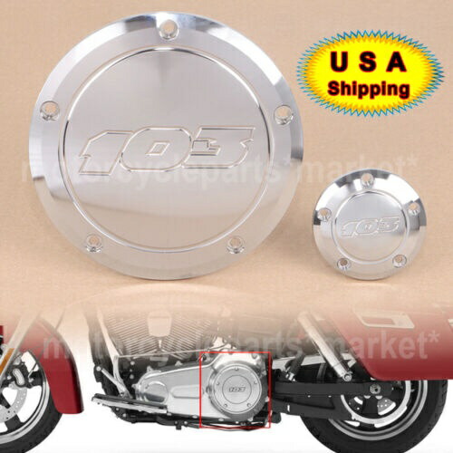 US 103 クローム ダービー クラッチ & タイミング カバー ハーレー ファット ボーイ FLSTF ロード キング FLHR 用 US 103 Chrome Derby Clutch &Timing Cover For Harley Fat Boy FLSTF Road King FLHR 【並行輸入品】