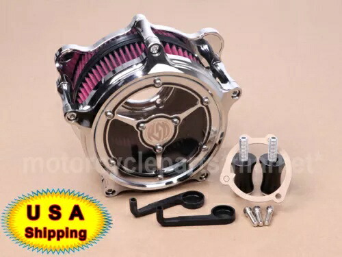 クロームエアクリーナーインテークフィルター RSD ハーレーダイナ FXDWG ロードグライドキング用 Chrome Air Cleaner Intake Filter RSD Fit For Harley Dyna FXDWG Road Glide King 【並行輸入品】