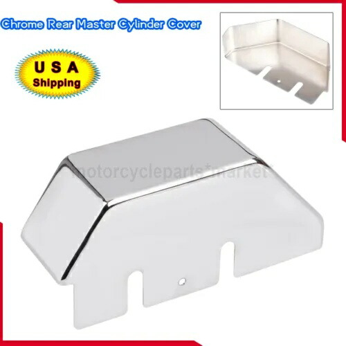 ハーレーヘリテージソフテイル FLSTF FLSTC FLSTN 用クロームリアマスターシリンダーカバー Chrome Rear Master Cylinder Cover For Harley Heritage Softail FLSTF FLSTC FLSTN 【並行輸入品】