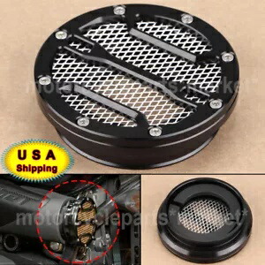 ハーレーBMW R Nine T R9T USA用ブラックラウンドフロントエアインテークフィルターグリルカバー Black Round Front Air Intake Filter Grille Cover for Harley BMW R Nine T R9T USA 【並行輸入品】